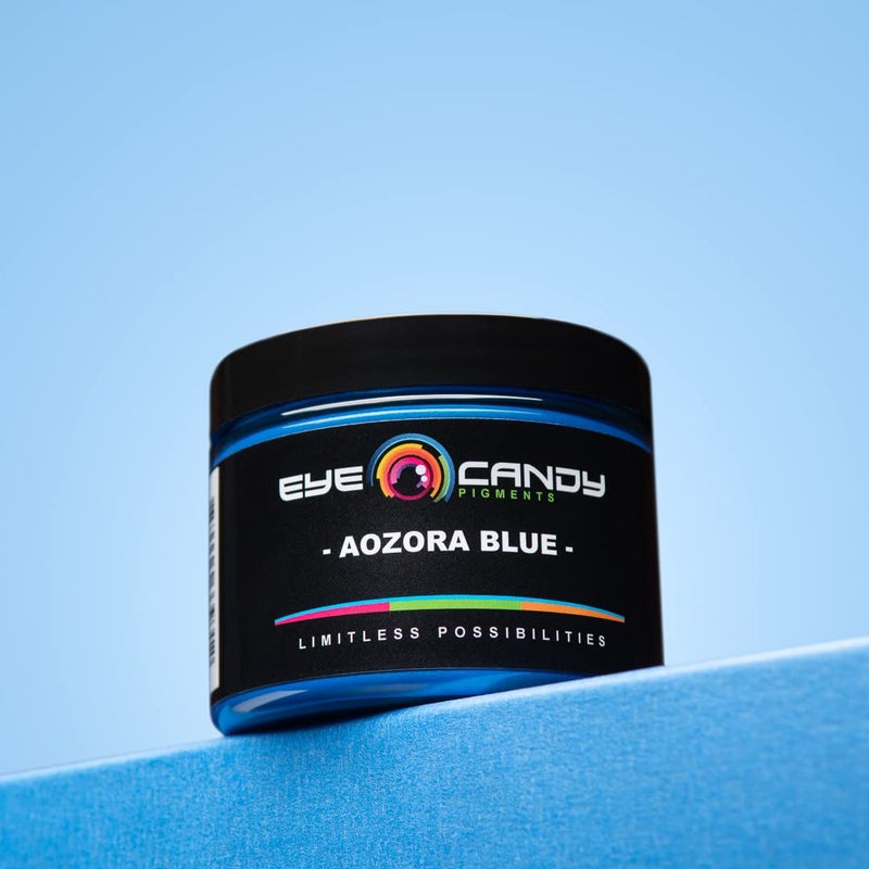 Eye Candy Pigments Premium Blue Mica Powder - Aozora Blue (50gr) - for Epoxy, Resin, Soap, Paint, Woodworking, Acrylic Pouring, Bath Bombs, Fishing Lures - DIY Arts and Crafts Additive - Image 5